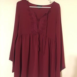 Loose fitting magenta tunic/dress
